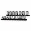 USAG 17 Piece Metric Bihexagonal Socket Set – 3/8″ Drive