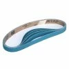 Eastwood Norton 80 Grit Blue Fire 3/8 X 13 Sanding Belts (Pack Of 5)