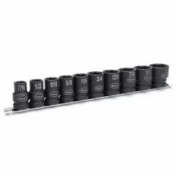 Eastwood 1/2″ SAE Shallow 10 Piece Impact Socket Set