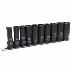 Eastwood 1/2″ SAE Deep 10 Piece Impact Socket Set