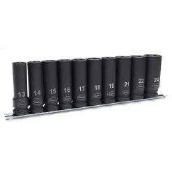 Eastwood 1/2″ Metric Deep 10 Piece Impact Socket Set