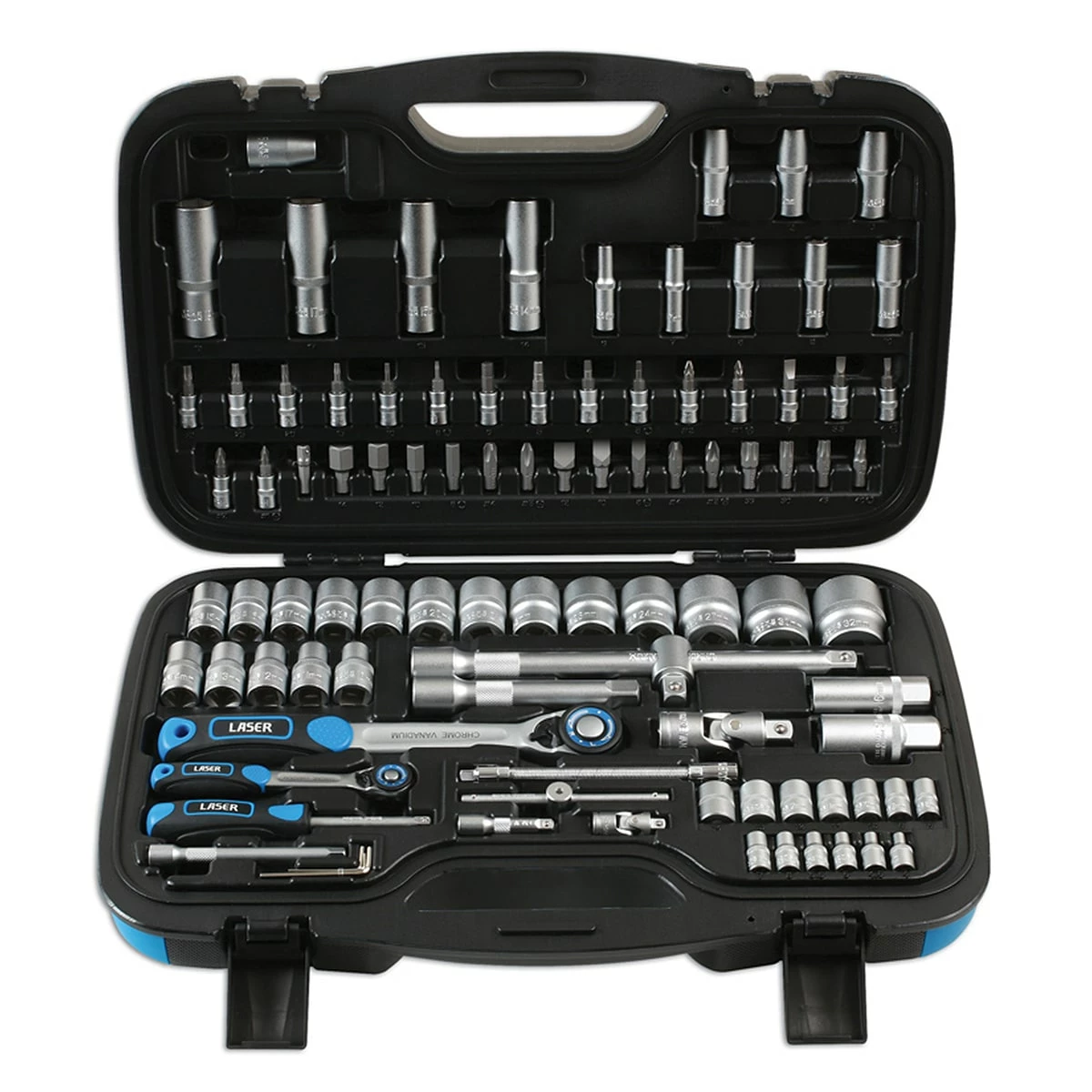 Laser Socket Set 1/4″D & 1/2″D (95pc) 1 Laser Socket Set 1/4″D & 1/2″D (95pc)