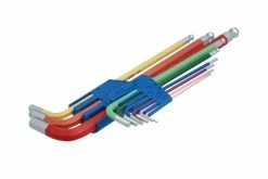 Laser Colour Coded Hex Key Set – Ball End 9pc