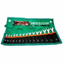 FROST Double Open End Wrench Set 15° & 75° Angles – 15 Pieces 7 FROST Double Open End Wrench Set 15° & 75° Angles – 15 Pieces -Power Tools Sales Store graj1501