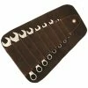 Gunson Whitworth Combination Spanner Set In Oiled Leather Tool Roll (8pc)